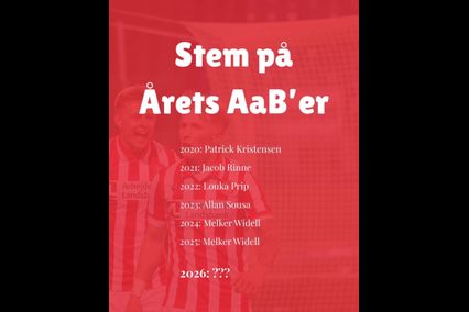Stem på Sæsonens AaB'er 25/26