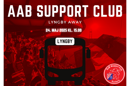 Bustur inkl. billet - Lyngby BK - AaB 24.5 2025