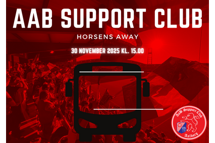 Bustur ekskl. billet - Horsens-AaB 30. november 2025