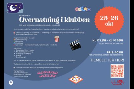 Overnatning for alle medlemmer 11-16 år 